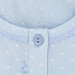 Ночная рубашка Linclalor "Basic" Размер: 52 (it), цвет: голубой 74723 на отдельном изображении фрагментом ткани инфо 2324r.